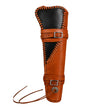 Hulara Leather Scabbard Holster for Henry Mare's Leg 18 Inch Rifle Rossi Ranch Hand | Handmade Western Leg Holder Black & Brown | Drop Leg Holster