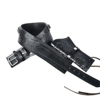 Hulara Western Gun Belt with Holsters for Heritage Rough Rider| Cowboy Holster Belt|Revolver Holster with Belt Full Grain Buff Leather Available in .22/.38/.44 Calibers