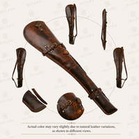 Hulara 33" Leather Rifle Scabbard Lever Action – Western Handmade Gun Case | Full Grain Leather Rifle Case | Fits Winchester, Marlin, Henry 16-24 Inch Barrel | Saddle & ATV Mount