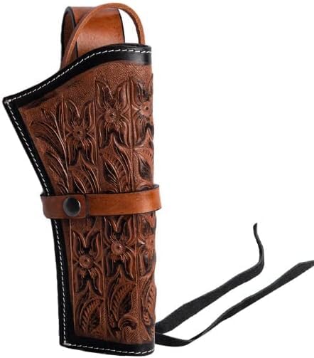 Hulara Leather Western Gun Holster Heritage Rough Rider .Colt SAA Wrangler Single Six Vaquero Uberti Cattleman Cowboy Holsters for 5.5" and 6.5" Barrel Revolver Holster