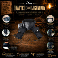 Hulara Western Gun Belt with Holsters for Heritage Rough Rider| Cowboy Holster Belt|Revolver Holster with Belt Full Grain Buff Leather Available in .22/.38/.44 Calibers