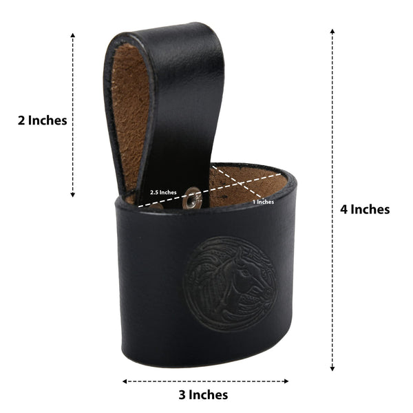 Hulara Handmade Genuine Leather Axe Holster with Belt Loop Hammer Holder for Tool Belt Hammer Holster Axe Hatchet Sheath Viking Axe Small Hammer Leather Tool Holster