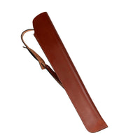 Hulara Genuine Handcraft Leather Rifle Case Western Scabbard fits 16 to 20 Inch Barrel Length Lever Action Rifle Shotgun Sheath Winchester Case for Wild Bunch Shooting (Brown).