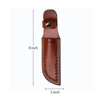 Hulara_Genuine Leather Case Handmade Real Leather Knife Sheaths With Belt Loop Pocket Knife Holder For Belt 4.7