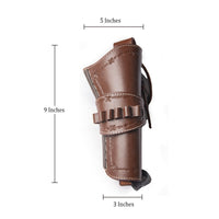 Hulara Leather Western Gun Holster for .22 Caliber Revolver – Fits 4