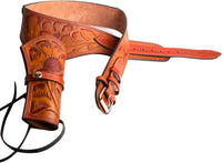 Hulara Genuine Leather Western Gun Belt Concealed Carry Gun Holster Belt for Men Women Cowboy Costume Revolver Holster Pistol Tactical Hoslter - 7