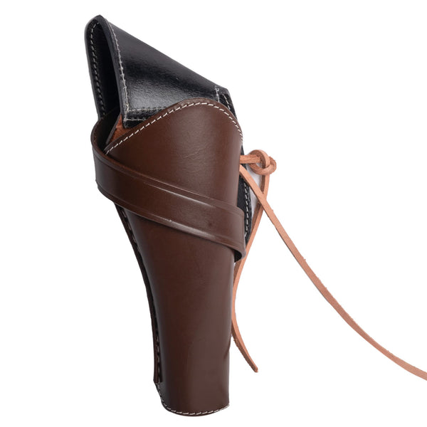 Hulara Full Grain Buff Leather Cross Draw Holster Gun Holder 22 .38/357 .44/45 Cal Revolver Gun Western Holster Fit 4" to 8" Revolver Holster