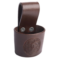 Hulara Full Grain Buff Leather Hammer Holder Hammer Holder for Tool Belt Tool Case Hammer Holster Battle Axe Hatchet Sheath Viking Axe Small Hammer Leather Tool Holster - 4