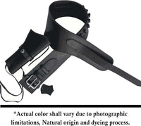 Hulara Genuine Leather Western Gun Belt Concealed Carry Gun Holster Belt for Men Women Cowboy Costum - 35