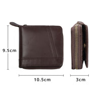 Hulara Cowhide NDM Leather RFID Wallet For Men Slim Wallet For Men RFID Blocking Bifold Mens Wallet  - 2