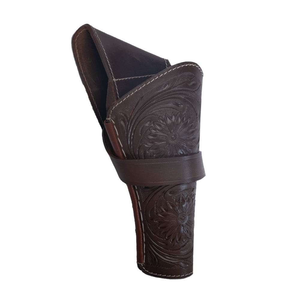Hulara Genuine Leather Cross Draw Holster Gun Holder 22 .38/357 .44/45 Cal Revolver Western Rough Rider Psitol Holster Fit 4