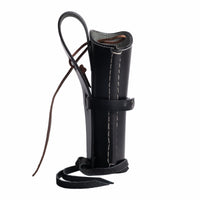 Hulara Tooled Leather Western Gun Holster Heritage 22 Holster .38 .44 .45 .357 .358 Cowboy Holsters for Revolvers 4" to 8" Heritage Rough Rider Leather Holster (Plain Black Right Handed). - 6
