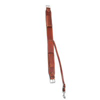 Hulara Western Carved Leather Rear Flank Back Saddle Girth Cinch Belt with Bucking Strap Comfytack |Premium Flank Cinch Belt Leather Horse Girth Brown - 6