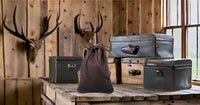 Hulara-Genuine Cowhide Leather Drawstring Shell Pouch Shotgun Ammo Storage Pouch Rifle Ammunition Am - 2