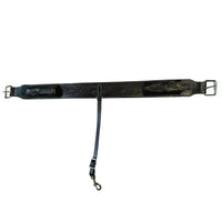 Hulara Western Carved Leather Rear Flank Back Saddle Girth Cinch Belt with Bucking Strap Comfytack |Premium Flank Cinch Leather Belt Horse Girth, Black - 5