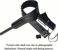 Hulara Genuine Leather Western Gun Belt Concealed Carry Gun Holster Belt for Men Women Cowboy Costum - 16