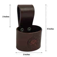 Hulara Full Grain Buff Leather Hammer Holder Hammer Holder for Tool Belt Tool Case Hammer Holster Battle Axe Hatchet Sheath Viking Axe Small Hammer Leather Tool Holster - 2