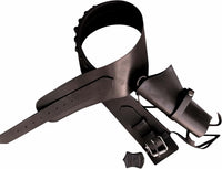 Hulara Full Grain DD Harness Buff Leather Western Gun Holster for Men - Heritage Rough Rider 357 Magnum Cowboy Gun Belt and Holster for .38/.357 Cal Revolver - 16