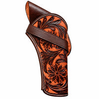 Hulara Genuine Leather Cross Draw Holster Gun Holder 22 .38/357 .44/45 Cal Revolver Western Rough Rider Psitol Holster F