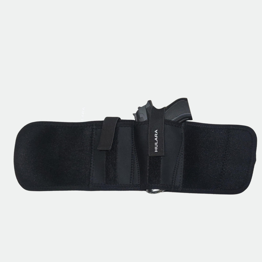 Hulara Ankle Holster for Deep Concealment Inside Boot Holster Fits Glock 43 26 19, Ruger LCP, SIG P365,P238, Springfield, Shield 9mm, Bodyguard 380 & Similar Models with Magazine Pouch