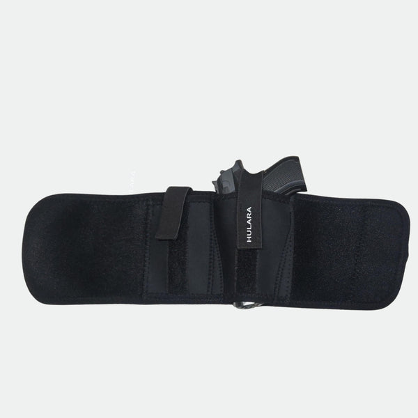 Hulara Ankle Holster for Deep Concealment Inside Boot Holster Fits Glock 43 26 19, Ruger LCP, SIG P365,P238, Springfield, Shield 9mm, Bodyguard 380 & Similar Models with Magazine Pouch