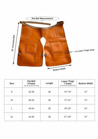 Hulara Full Grain Buff Leather Cowboy Chaps for Men Fashion Western Chaps Riding Chaps for Women & M - 8