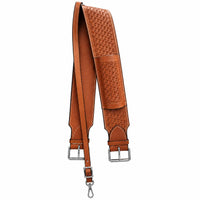Hulara Western Carved Leather Rear Flank Back Saddle Girth Cinch Belt with Bucking Strap Comfytack |Premium Flank Cinch 