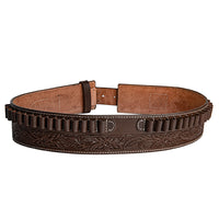 Hulara Genuine Leather Ammo Loops Gun Holster Belt for Men - Adjustable 34