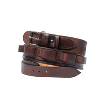 Hulara Western Leather Cartridge Belt - Cowboy Shotgun Bandolier for 12 Gauge Shell Bullet (Size 1) - 7
