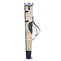 Hulara Canvas Genuine Leather Rifle Cover 48-50 Inch Rifle Case ShotGun Bag with Adjustable Shoulder