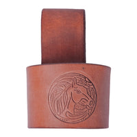 Hulara Full Grain Buff Leather Hammer Holder Hammer Holder for Tool Belt Tool Case Hammer Holster Battle Axe Hatchet Sheath Viking Axe Small Hammer Leather Tool Holster - 6