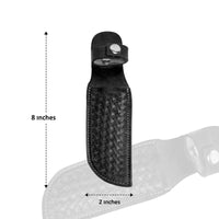 Hulara_Genuine Leather Case Handmade Real Leather Knife Sheaths with Belt Loop Pocket Knife Holder for Belt 4.7
