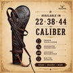Hulara Leather Rifle Scabbard 24" – Hard Full Grain Leather Western Rifle Case for Lever Action Rifles, Fits Henry, Marlin, Winchester & Rossi Ranch Hand, Rossi Rifles Gun Scabbard