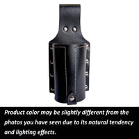 Hulara Beer Holder Full Grain Buff Leather Beer Holster Bottle Holster for Men Cowboy for Travel/Outdoor Beer Bottle Holder Belt Buckle - 3