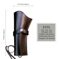 Hulara Leather Western Gun Holster Heritage Rough Rider .Colt SAA Ruger Wrangler Single Six Vaquero Uberti Cattleman Cowboy Holsters for 4.75
