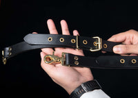 Hulara Full Grain Buff Leather Suspenders For Men/Women Adjustable Back Y Design Dress Suspenders For Men Brown Leather Suspenders For Men/Grooms/Wedding/Gift Mens Suspenders - 11