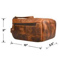 Hulara Travel Toiletry Bag, Unisex Water-Resistant Travel Kit, Portable Shaving & Cosmetics Organizer Pouch for Men & Women - Make up Kit Compact Bathroom Essentials Unisex Dopp Kit - 2