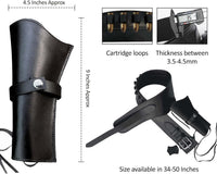 Hulara Genuine Leather Western Gun Belt Concealed Carry Gun Holster Belt for Men Women Cowboy Costume Revolver Holster Pistol Tactical Hoslter - 17