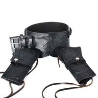 Hulara Genuine Leather Western Gun Belt Concealed Carry Gun Holster Belt for Men Women Cowboy Costume Revolver Holster Pistol Tactical Hoslter