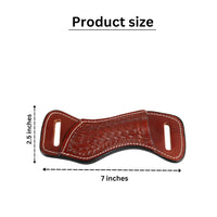 Leather Knife Sheath for Belt Pocket Folding Knife Holder Compact Draw Knifes Carrier EDC Leather Sh - 3