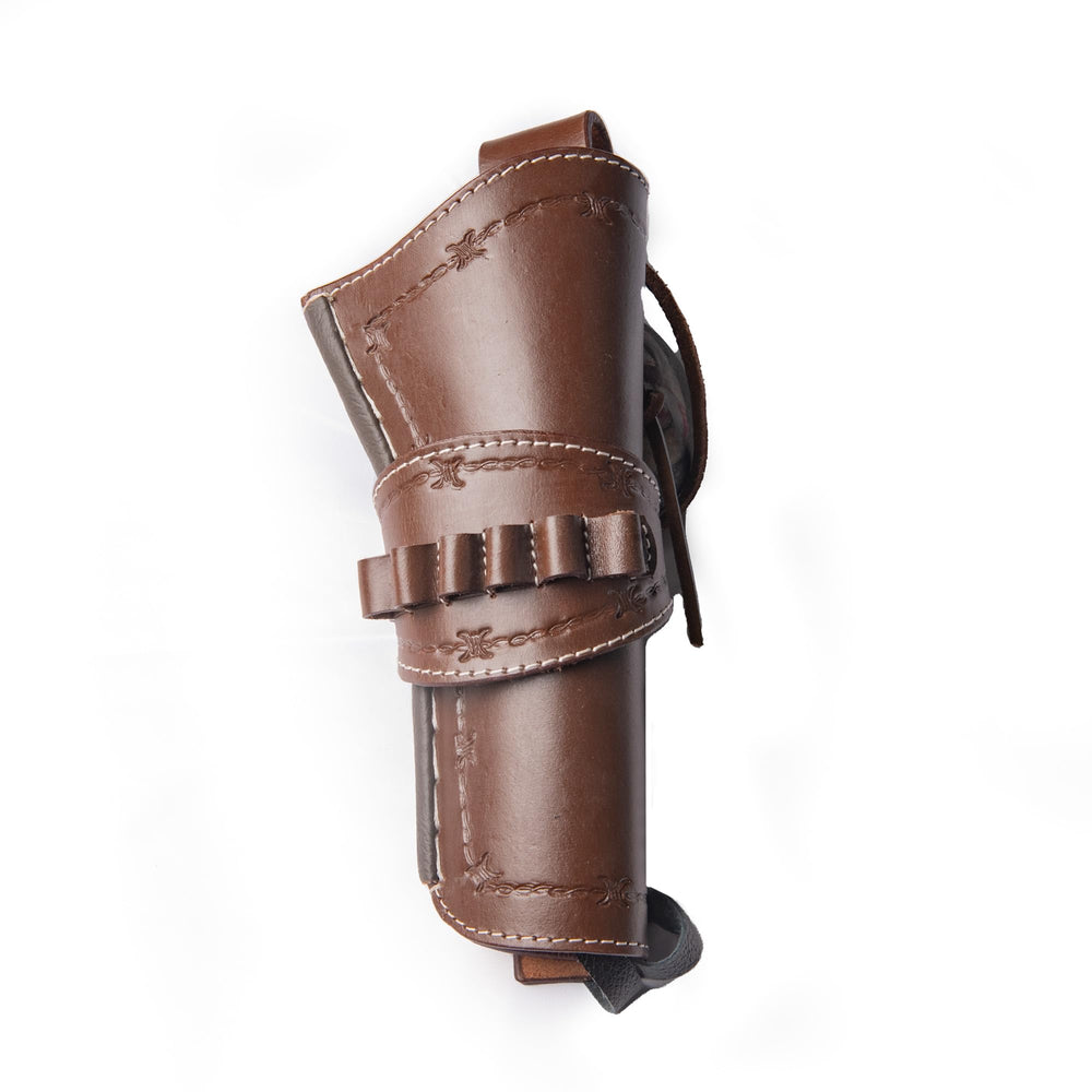 Hulara Leather Western Gun Holster for .22 Caliber Revolver – Fits 4