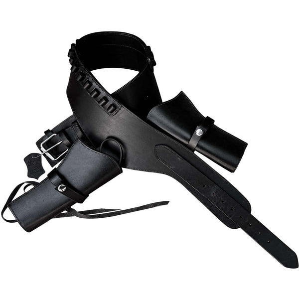 Hulara Genuine Leather Western Gun Belt Concealed Carry Gun Holster Belt for Men Women Cowboy Costume Revolver Holster Pistol Tactical Hoslter