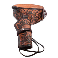 Hulara Full Grain DD Harness Buff Leather Western Gun Holster Belt for Men Heritage Rough Rider 357  - 20