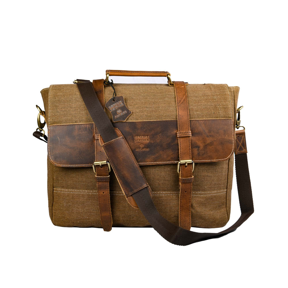 Hulara Full Grain Buff Leather Messenger Bag For Men And Women Shoulder Bags For Business|Travel|Office