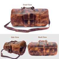 Hulara Full Grain Buff Leather Messenger Bag For Men And Women Shoulder Bags For Business|Travel|Office - 3