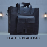 Hulara Genuine Leather Tote Bag, Backpack Top Handle Backpack Black, - 6