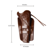 Hulara Western Tanned Leather Holster Fits the Colt Uberti Pietta Traditions Model 1851 1861 Navy 1860 Army Ruger Old Army Cowboy Holsters for Revolvers - 2