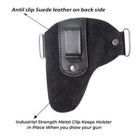 Hulara OWB Leather Holster for Glock 17 Holster Fits 1911 Holster S&W M&P Shield Plus Holster Right- - 8