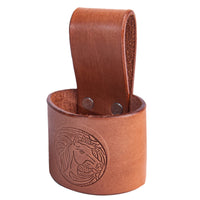 Hulara Full Grain Buff Leather Hammer Holder Hammer Holder for Tool Belt Tool Case Hammer Holster Battle Axe Hatchet Sheath Viking Axe Small Hammer Leather Tool Holster - 3