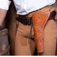 Hulara Western Tanned Leather Holster Fits the Colt Uberti Pietta Traditions Model 1851 1861 Navy 1860 Army Ruger Old Army Cowboy Holsters for Revolvers - 5